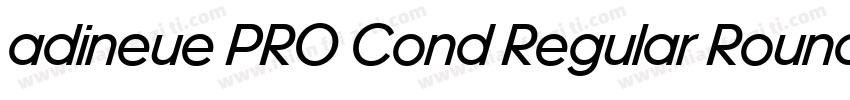 adineue PRO Cond Regular Rounded字体转换